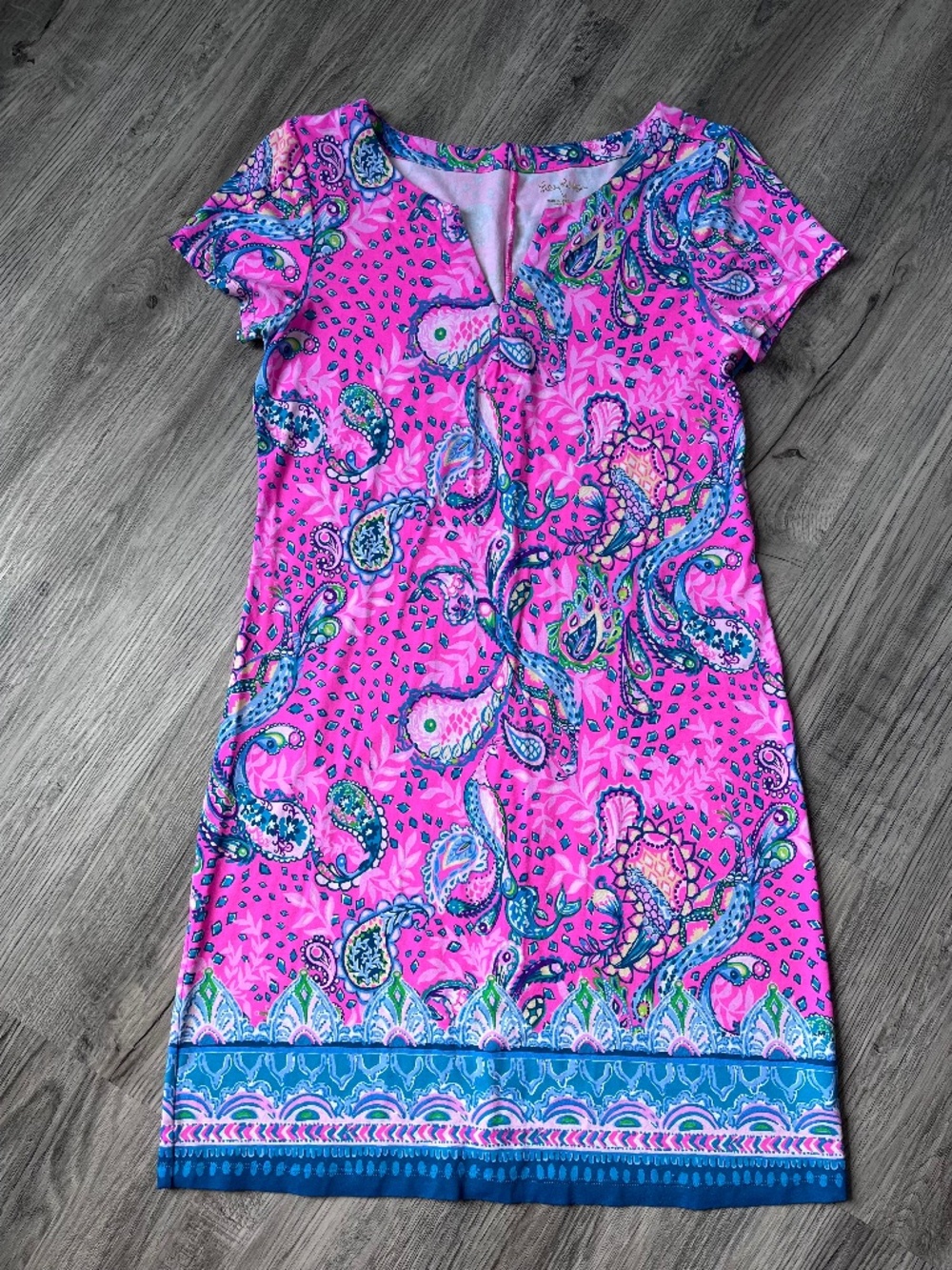 LILLY PULITZER UPF 50 Sophiletta Dress Medium Plumeria Pink Strut Your Stuff